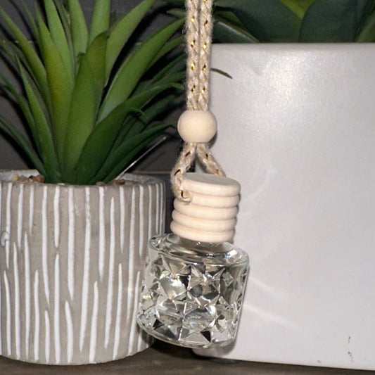 Scented Car Air Freshener | Diamond Cut Hanging Car Air Diffuser