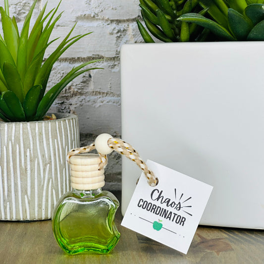 “Chaos Coordinator” Apple Car Diffuser | Teacher Appreciation Gift | Apple Car Freshener