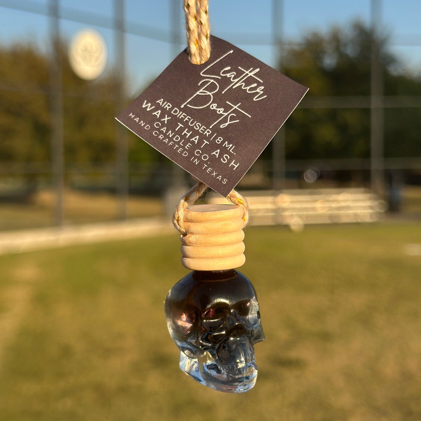 Scented Car Air Freshener | Skull Shaped Hanging Car Air Diffuser