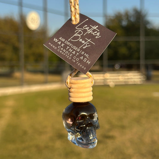 Scented Car Air Freshener | Skull Shaped Hanging Car Air Diffuser