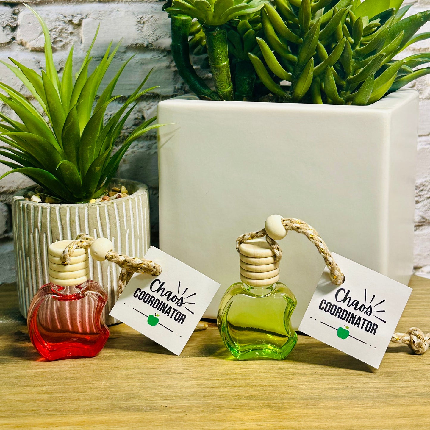 “Chaos Coordinator” Apple Car Diffuser | Teacher Appreciation Gift | Apple Car Freshener