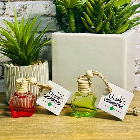 “Chaos Coordinator” Apple Car Diffuser | Teacher Appreciation Gift | Apple Car Freshener