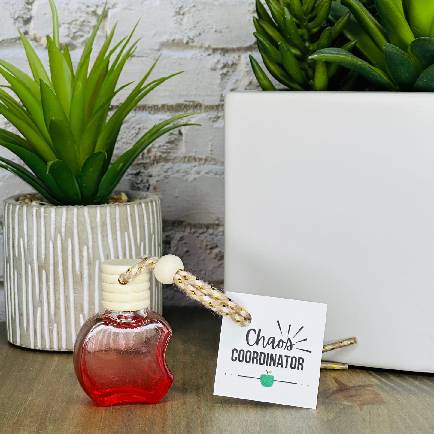“Chaos Coordinator” Apple Car Diffuser | Teacher Appreciation Gift | Apple Car Freshener